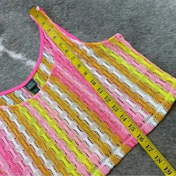 Crochet Knit Crop Tank Top - Picture 10 of 11